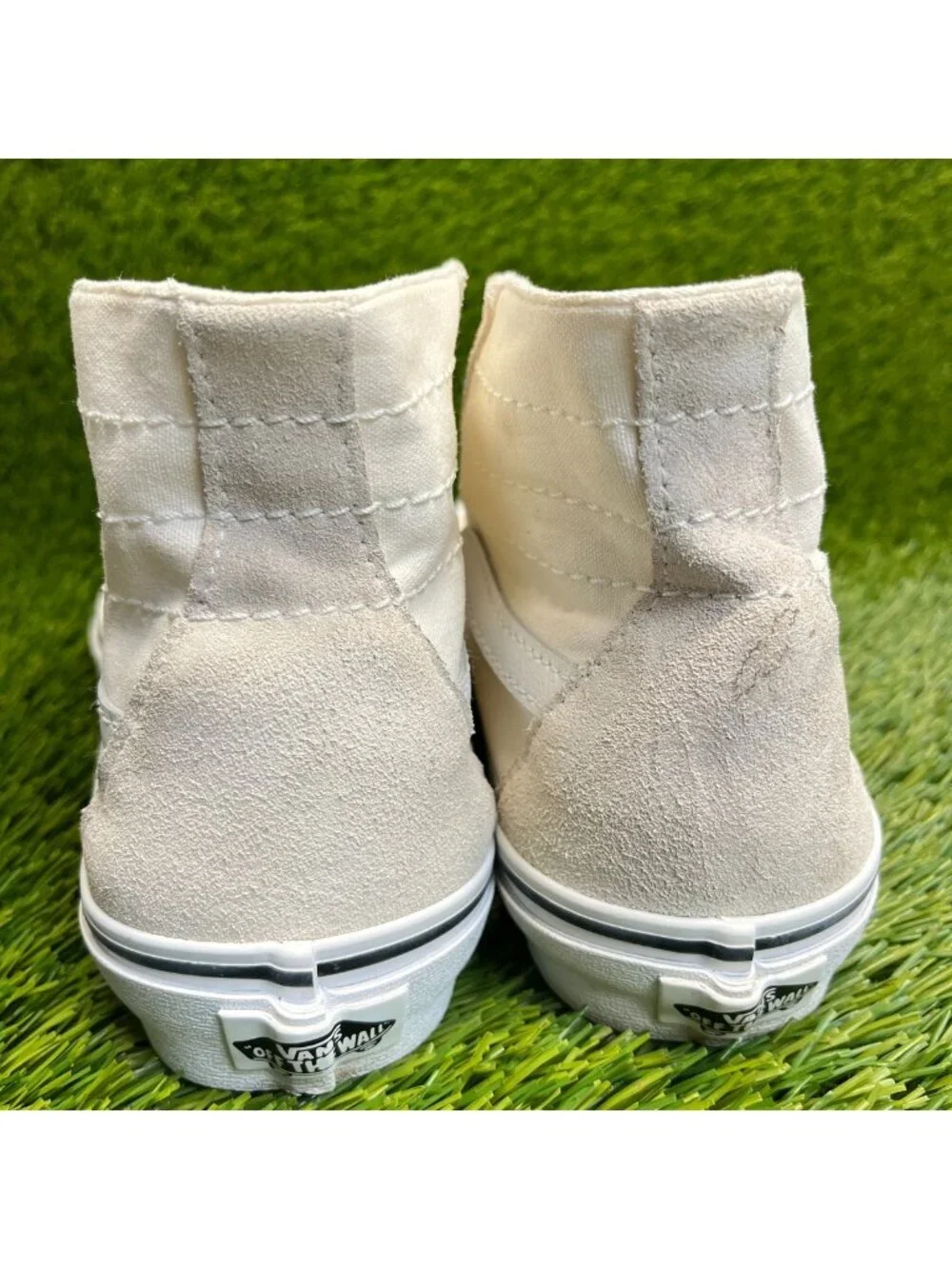 Vans Sk8-Hi Womens Size 8.5 Mens 7 White Athletic Walking Skate Shoes Sneakers